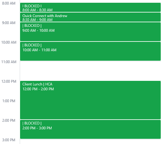 Calendars kept in sync